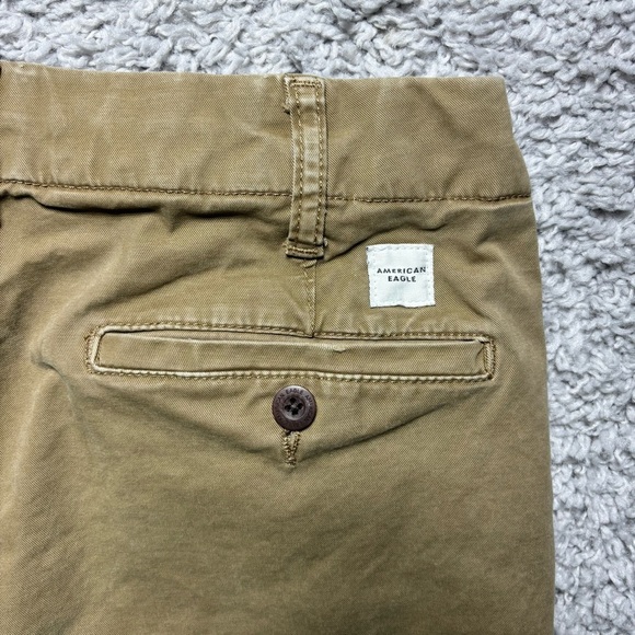 American Eagle Pants Mens 30 x 32 Slim Straight Lived In Khaki Flex Old Money - Picture 4 of 5